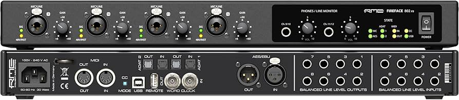 Amazon.com: Fireface 802 FS AE 60-Channel 192 kHz USB Audio